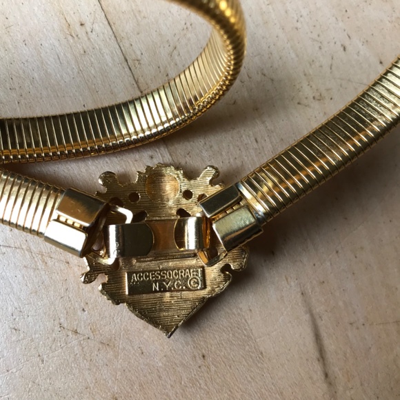 New York & Company Accessories Vintage Women Gold Metal Skinny